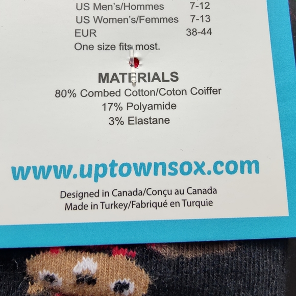 Uptown Sox | pattern - little Canadian 🦫 beavers hockey & a mountie - Picture 2 of 5